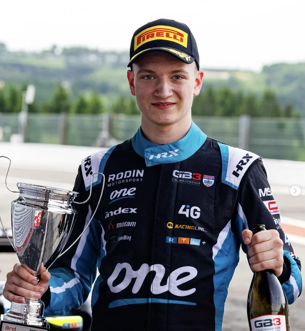 Podium celebration